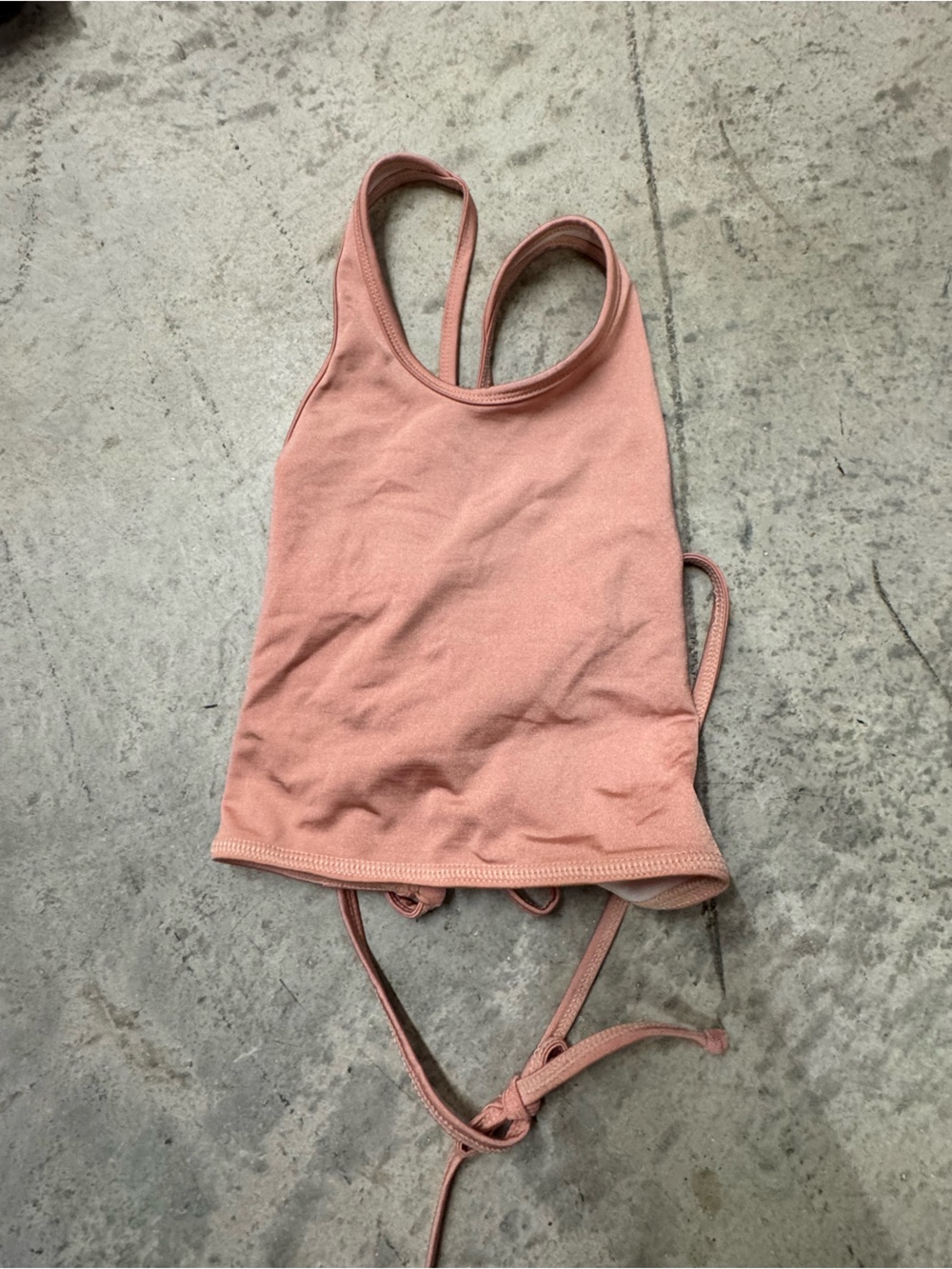 Women’s Dusty Rose Sports Bra Tank Top - Minimal Support